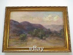 Antique Oil Painting Antique Old American Impressionist Landscape 1890's Mystery