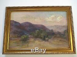 Antique Oil Painting Antique Old American Impressionist Landscape 1890's Mystery