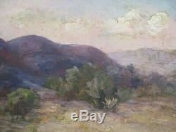 Antique Oil Painting Antique Old American Impressionist Landscape 1890's Mystery