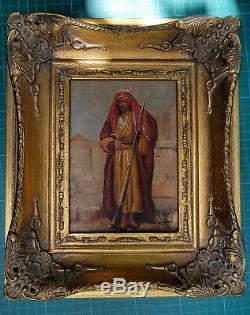 Antique Oil Painting, Orientalist Movement, Artist Signed, Fine old Frame