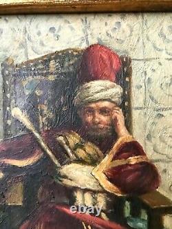 Antique Oil Painting, Orientalist Movement, Artist Signed, Fine old Frame