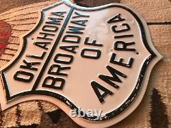 Antique, Oklahoma Broadway of America Sign, Rare, Authentic, OLD Historic