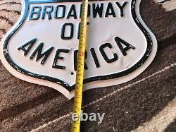 Antique, Oklahoma Broadway of America Sign, Rare, Authentic, OLD Historic