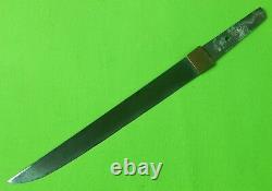 Antique Old 19 Century Japanese Japan Signed Blade Tanto Fighting Knife Scabbard