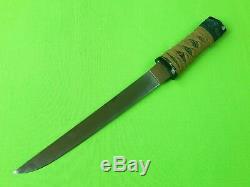 Antique Old 19 Century Japanese Japan Signed Blade Tanto Fighting Knife Scabbard