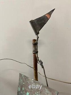 Antique Old 19th American Folk Art Nautical Ship Weathervane, New England WOW