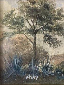 Antique Old 19th c Early California Plein Air Landscape Painting, Signed 1893