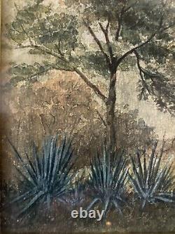 Antique Old 19th c Early California Plein Air Landscape Painting, Signed 1893