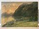 Antique Old 19th C. Hudson River School Ny Landscape Oil Painting, Signed