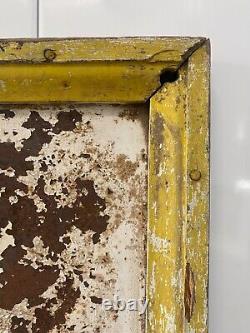 Antique Old 40s Americana Folk Art POLLED HEREFORDS Cattle Ranch Painted Sign