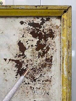 Antique Old 40s Americana Folk Art POLLED HEREFORDS Cattle Ranch Painted Sign