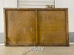 Antique Old 40s Americana Folk Art POLLED HEREFORDS Cattle Ranch Painted Sign