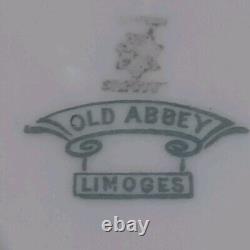 Antique Old Abbey Limoges POPPY Poppies Handled Serving Bowl Signed Dumas C. 1908