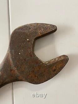 Antique Old American Folk Art Railroad Train Machinist Wrench Tool Trade Sign