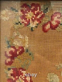 Antique Old Antebellum South American Folk Art Pre Civil War Sampler, 1855