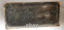 Antique Old Blue Cobalt Street Sign Israel Haalia Hashlishit Hebrew English