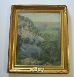 Antique Old Early California Plein Air Painting Landscape 1920's Impressionist