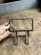 Antique Old Gas Pump Display Price Box Sign Frame Holder Bracket Cast Iron Parts