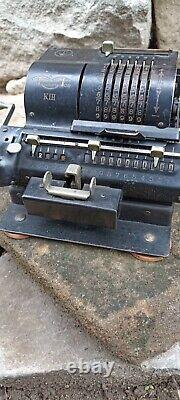 Antique Old German Pinwheel Calculator Machine Triumphator K III