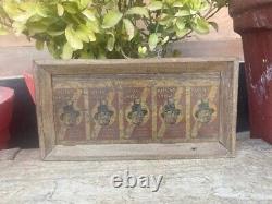 Antique Old Hand Crafted Passing Show Cigarettes Tin Sign Board Framed 10 x 5'