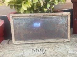 Antique Old Hand Crafted Passing Show Cigarettes Tin Sign Board Framed 10 x 5'