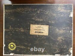 Antique Old Homestead American Folk Art Painting Signed 1947 Emily /HDT LAUTREC