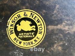 Antique Old Homestead American Folk Art Painting Signed 1947 Emily /HDT LAUTREC