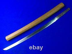Antique Old Japan Japanese Wakizashi Tanto Short Sword Signed Blade & Scabbard