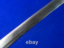 Antique Old Japan Japanese Wakizashi Tanto Short Sword Signed Blade & Scabbard