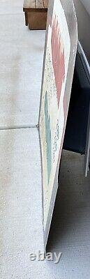 Antique Old Large Original Carnival Food Advertising Sign Display Grocery Store