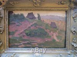 Antique Old Master Impressionist Painting Landscape Russian Mystery Artist