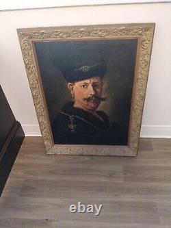 Antique Old Master Oil Painting Signed Called After Rembrand 14x23 Approximately