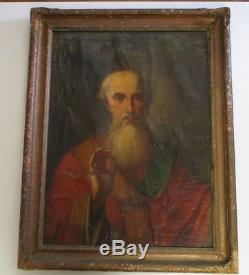 Antique Old Master Painting Museum Quality 17th Century Religious Icon Portrait
