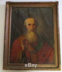 Antique Old Master Painting Museum Quality 17th Century Religious Icon Portrait