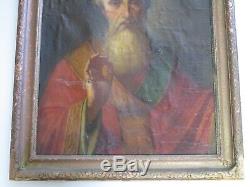 Antique Old Master Painting Museum Quality 17th Century Religious Icon Portrait