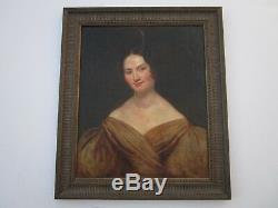 Antique Old Master Painting Portrait Gorgeous Pretty Female Woman Model 18th