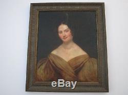 Antique Old Master Painting Portrait Gorgeous Pretty Female Woman Model 18th