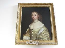 Antique Old Master Painting Portrait Gorgeous Pretty Female Woman Model 18th