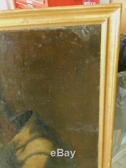 Antique Old Master Painting St. Francis Assisi 18th Century Italian Hermit Skull