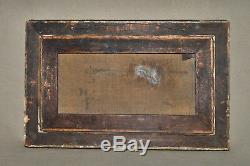 Antique Old Master STILL LIFE Roses Oil on Canvas Painting Ornate Frame UNSIGNED