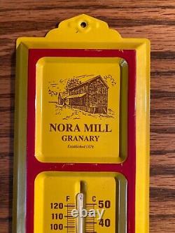 Antique Old New Stock Nora MILL Granary Wall Thermometer