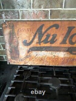 Antique Old Nu Icy Sign