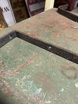 Antique Old Original Folk Art Mustache Barber Shop Wood Trade sign Iron Bracket