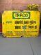 Antique Old Original Iffco Fertilizer Sold Here Porcelain Enamel Adv Sign Board
