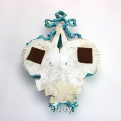 Antique Old Paris Porcelain Seashell Wall Pocket Signed C1874
