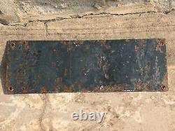 Antique Old Pharmacy Regional Urdu Language Porcelain Enamel Sign Board Rare