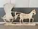 Antique Old Primitive Texas Southern Folk Art Horse Coach Harness Trade Sign