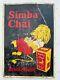 Antique Old Rare Brooke Bond Simba Chai Tea Advertising Litho Tin Sign Board