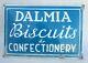 Antique Old Rare Dalmia Biscuits And Confectionery Porcelain Enamel Sign Board