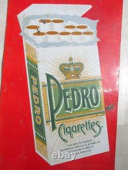 Antique Old Rare PEDRO Cigarettes Porcelain Enamel Sign Board Collectible Sign